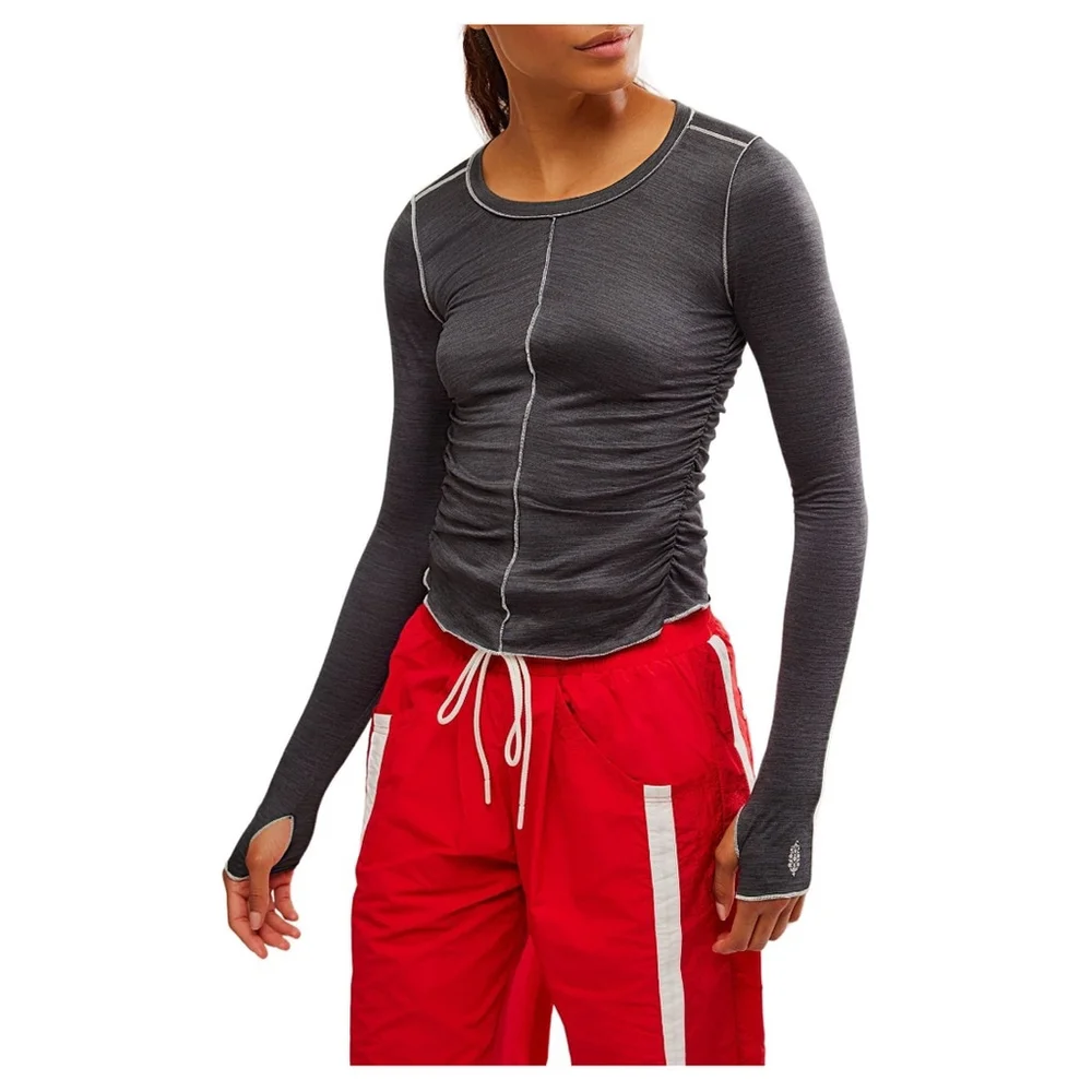 Free People Movement Right on the Run Long Sleeve Layer - Picture 1 of 6